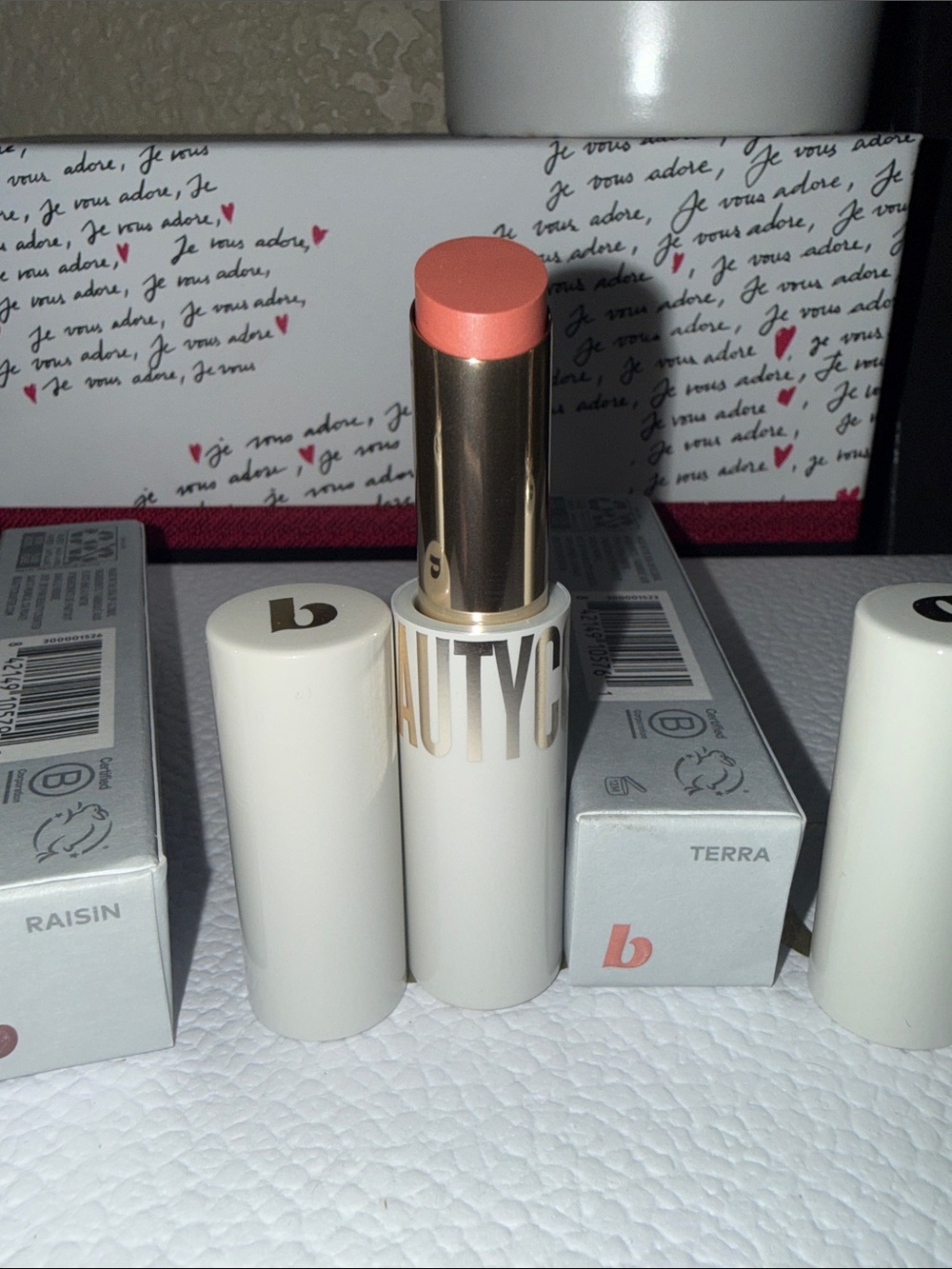 Beautycounter Sheer Genius Conditioning Lipstick Bundle Raisin Terra Petal - Picture 3 of 7